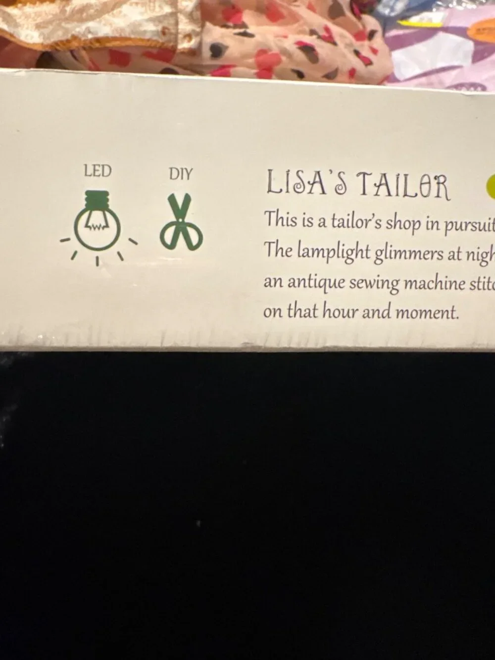 Robotime DG101 DIY Miniature Doll House Room LISA'S TAILOR SHOP Kit w/LED Lights
